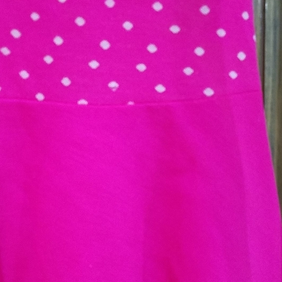 VINTAGE PINK WHITE POLK A DOT GO-GO DRESS RETRO ECLECTIC - Picture 10 of 15